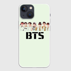 Чехол для iPhone 13 mini с принтом BTS в Рязани,  |  | bangtan boys | bangtan sonyeondan | bts | bulletproof | j hope | jimin | jin | jungkook | k pop | rap monster | suga | v | бтс | ви | джин | пуленепробиваемые | рэп монстр | сюга | чимин | чонгук