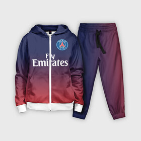 Детский костюм 3D с принтом PSG SPORT ORIGINAL GRADIENT   ПСЖ в Рязани,  |  | fc | fly emirates | paris | psg | лого | париж | псж | спорт | спортивные | фк | футбольный клуб