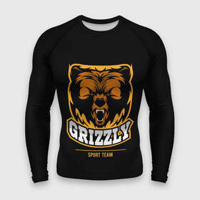 Мужской рашгард 3D с принтом GTIZZLY(sport team) в Рязани,  |  | bear | grizzly | гризли | медведь | ярость