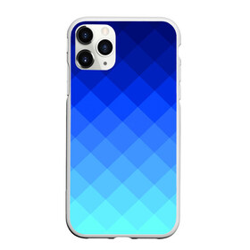 Чехол для iPhone 11 Pro матовый с принтом Blue geometria в Рязани, Силикон |  | blue | geometria | абстракция | бирюза | бирюзовый | геометрия | куб | синий