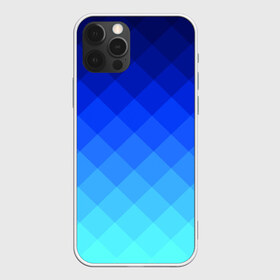 Чехол для iPhone 12 Pro Max с принтом Blue geometria в Рязани, Силикон |  | blue | geometria | абстракция | бирюза | бирюзовый | геометрия | куб | синий