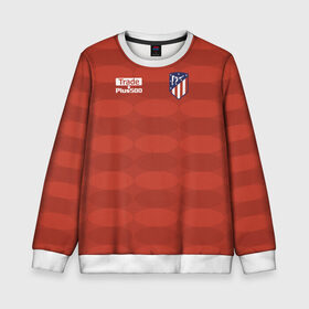 Детский свитшот 3D с принтом Atletico Madrid Original #10 в Рязани, 100% полиэстер | свободная посадка, прямой крой, мягкая тканевая резинка на рукавах и понизу свитшота | Тематика изображения на принте: атлетико мадрид | эмблема