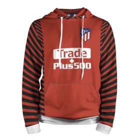 Мужская толстовка 3D с принтом Atletico Madrid Original #12 в Рязани, 100% полиэстер | двухслойный капюшон со шнурком для регулировки, мягкие манжеты на рукавах и по низу толстовки, спереди карман-кенгуру с мягким внутренним слоем. | Тематика изображения на принте: 