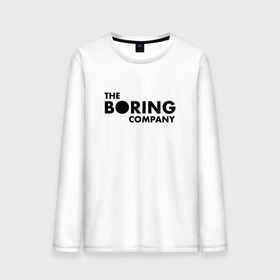 Мужской лонгслив хлопок с принтом The boring company в Рязани, 100% хлопок |  | Тематика изображения на принте: elon musk | tesla | бурение | илон маск | скучная компания | тоннели | тоннель | туннели | элон