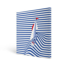 Холст квадратный с принтом Яхта в Рязани, 100% ПВХ |  | flag | joke | prank | sail | sea | stripes | water | waves | yacht vest | вода | волны | море | парус | полосы | прикол | тельняшка | флаг | шутка | яхта