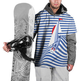 Накидка на куртку 3D с принтом Яхта в Рязани, 100% полиэстер |  | flag | joke | prank | sail | sea | stripes | water | waves | yacht vest | вода | волны | море | парус | полосы | прикол | тельняшка | флаг | шутка | яхта