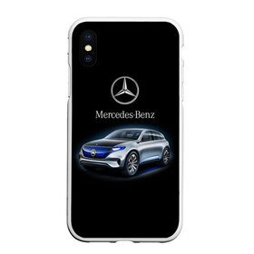 Чехол для iPhone XS Max матовый с принтом Mercedes-Benz в Рязани, Силикон | Область печати: задняя сторона чехла, без боковых панелей | kомпания производитель легковых автомобилей премиального класса | немецкое качество