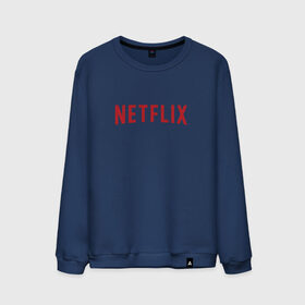 Мужской свитшот хлопок с принтом Netflix в Рязани, 100% хлопок |  | logo | netflix | netflix logo | нетфликс | нэтфликс | сериалы | телевидение | фанат сериалов