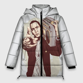 Женская зимняя куртка 3D с принтом Eminem Art в Рязани, верх — 100% полиэстер; подкладка — 100% полиэстер; утеплитель — 100% полиэстер | длина ниже бедра, силуэт Оверсайз. Есть воротник-стойка, отстегивающийся капюшон и ветрозащитная планка. 

Боковые карманы с листочкой на кнопках и внутренний карман на молнии | art | eminem | hip hop | rap | rap god | арт | брюс | бумбокс | маршалл | мэтерс | рэп | хим хоп | эминем