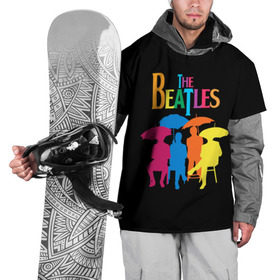 Накидка на куртку 3D с принтом The beatles в Рязани, 100% полиэстер |  | british | rock | the beatles