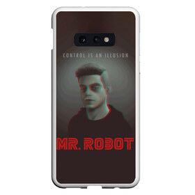 Чехол для Samsung S10E с принтом Mr Robot в Рязани, Силикон | Область печати: задняя сторона чехла, без боковых панелей | Тематика изображения на принте: mister robot | mr robot | rami malek | мистер робот | рами малек