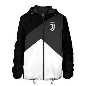 Мужская куртка 3D с принтом Juventus 2018 Original #8 в Рязани, ткань верха — 100% полиэстер, подклад — флис | прямой крой, подол и капюшон оформлены резинкой с фиксаторами, два кармана без застежек по бокам, один большой потайной карман на груди. Карман на груди застегивается на липучку | Тематика изображения на принте: juventus | спорт | футбол | футбольный клуб | ювентус