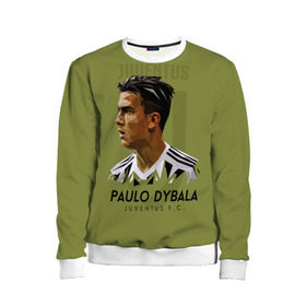 Детский свитшот 3D с принтом Paulo Dybala Juventus FC в Рязани, 100% полиэстер | свободная посадка, прямой крой, мягкая тканевая резинка на рукавах и понизу свитшота | dibala | dybala | juve | juventus | juvi | kit | russia | world cup | бонусная | гостевая | дибала | домашняя | италия | футбол | чемпионат мира | юве | ювентус | юви