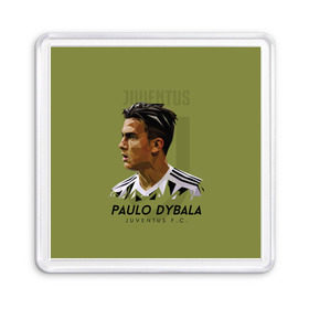 Магнит 55*55 с принтом Paulo Dybala Juventus FC в Рязани, Пластик | Размер: 65*65 мм; Размер печати: 55*55 мм | dibala | dybala | juve | juventus | juvi | kit | russia | world cup | бонусная | гостевая | дибала | домашняя | италия | футбол | чемпионат мира | юве | ювентус | юви