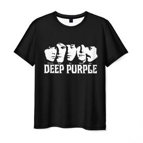 Мужская футболка 3D с принтом Deep Purple в Рязани, 100% полиэфир | прямой крой, круглый вырез горловины, длина до линии бедер | album | british | deep purple | england | heavy metal | rock group | альбом | англия | британская | рок группа | хеви металл