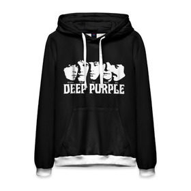 Мужская толстовка 3D с принтом Deep Purple в Рязани, 100% полиэстер | двухслойный капюшон со шнурком для регулировки, мягкие манжеты на рукавах и по низу толстовки, спереди карман-кенгуру с мягким внутренним слоем. | album | british | deep purple | england | heavy metal | rock group | альбом | англия | британская | рок группа | хеви металл