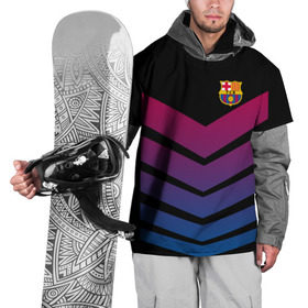 Накидка на куртку 3D с принтом FC Barcelona 2018 Arrow в Рязани, 100% полиэстер |  | fc | fc barcelona | fcb | барселона | спорт | спортивные | футбол | футбольный клуб