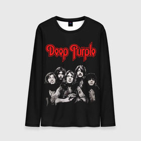 Мужской лонгслив 3D с принтом Deep Purple в Рязани, 100% полиэстер | длинные рукава, круглый вырез горловины, полуприлегающий силуэт | Тематика изображения на принте: album | british | deep purple | england | heavy metal | rock group | альбом | англия | британская | рок группа | хеви металл