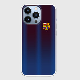 Чехол для iPhone 13 Pro с принтом FC Barcelona Gradient в Рязани,  |  | Тематика изображения на принте: fc | fc barcelona | fcb | барселона | спорт | спортивные | фк | футбол