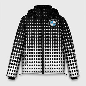 Мужская зимняя куртка 3D с принтом BMW 2018 Black and White IV в Рязани, верх — 100% полиэстер; подкладка — 100% полиэстер; утеплитель — 100% полиэстер | длина ниже бедра, свободный силуэт Оверсайз. Есть воротник-стойка, отстегивающийся капюшон и ветрозащитная планка. 

Боковые карманы с листочкой на кнопках и внутренний карман на молнии. | Тематика изображения на принте: bmw | автомобильные | бмв | машины