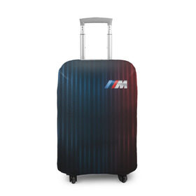 Чехол для чемодана 3D с принтом BMW M Abstract Design в Рязани, 86% полиэфир, 14% спандекс | двустороннее нанесение принта, прорези для ручек и колес | bmw | bmw motorsport | bmw performance | carbon | m | motorsport | performance | sport | бмв | карбон | моторспорт | спорт