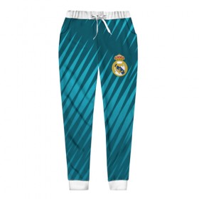 Женские брюки 3D с принтом Real Madrid 2018 Sportwear в Рязани, полиэстер 100% | прямой крой, два кармана без застежек по бокам, с мягкой трикотажной резинкой на поясе и по низу штанин. В поясе для дополнительного комфорта — широкие завязки | 