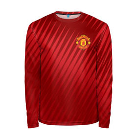 Мужской лонгслив 3D с принтом Manchester United Sportwear в Рязани, 100% полиэстер | длинные рукава, круглый вырез горловины, полуприлегающий силуэт | Тематика изображения на принте: emirates | fc | manchester united | геометрия | манчестер юнайтед | спорт | футбол | футбольный клуб | эмблема