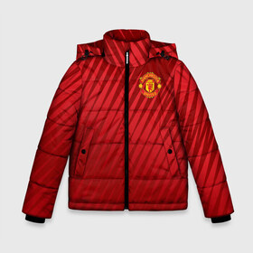 Зимняя куртка для мальчиков 3D Manchester United Sportwear: в Рязани, ткань верха — 100% полиэстер; подклад — 100% полиэстер, утеплитель — 100% полиэстер | длина ниже бедра, удлиненная спинка, воротник стойка и отстегивающийся капюшон. Есть боковые карманы с листочкой на кнопках, утяжки по низу изделия и внутренний карман на молнии. 

Предусмотрены светоотражающий принт на спинке, радужный светоотражающий элемент на пуллере молнии и на резинке для утяжки | Тематика изображения на принте: emirates | fc | manchester united | геометрия | манчестер юнайтед | спорт | футбол | футбольный клуб | эмблема