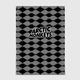 Постер с принтом Arctic Monkeys в Рязани, 100% бумага
 | бумага, плотность 150 мг. Матовая, но за счет высокого коэффициента гладкости имеет небольшой блеск и дает на свету блики, но в отличии от глянцевой бумаги не покрыта лаком | 