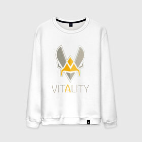 Мужской свитшот хлопок с принтом VITALITY Team Esports в Рязани, 100% хлопок |  | 6 | rainbow six | siege | битва | война | игра | киберспорт | оружие | осада | радуга | шутер