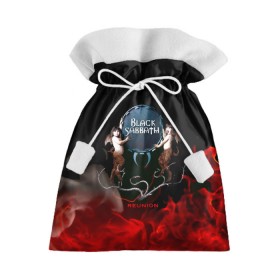 Подарочный 3D мешок с принтом Black Sabbath reunion в Рязани, 100% полиэстер | Размер: 29*39 см | black sabbath | ozzy osbourne | ангелы | билл уорд | гизер батлер | костер | огонь | осборн оззи | пламя | тони айомми | черти