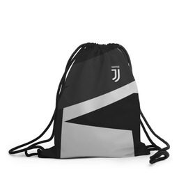 Рюкзак-мешок 3D с принтом Juventus 2018 Geometry Sport в Рязани, 100% полиэстер | плотность ткани — 200 г/м2, размер — 35 х 45 см; лямки — толстые шнурки, застежка на шнуровке, без карманов и подкладки | fc | juventus | спорт | спортивные | фк | футбол | футбольный клуб | ювентус