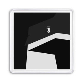 Магнит 55*55 с принтом Juventus 2018 Geometry Sport в Рязани, Пластик | Размер: 65*65 мм; Размер печати: 55*55 мм | fc | juventus | спорт | спортивные | фк | футбол | футбольный клуб | ювентус