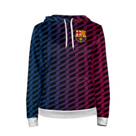 Женская толстовка 3D с принтом FC Barca 2018 Creative uniform в Рязани, 100% полиэстер  | двухслойный капюшон со шнурком для регулировки, мягкие манжеты на рукавах и по низу толстовки, спереди карман-кенгуру с мягким внутренним слоем. | fc | fc barcelona | fcb | барселона | спорт | спортивные | фк | футбол | футбольный клуб