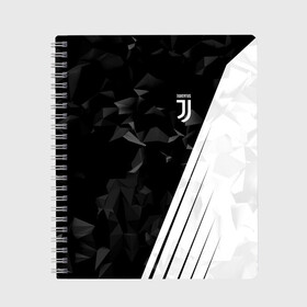 Тетрадь с принтом Juventus 2018 Abstract в Рязани, 100% бумага | 48 листов, плотность листов — 60 г/м2, плотность картонной обложки — 250 г/м2. Листы скреплены сбоку удобной пружинной спиралью. Уголки страниц и обложки скругленные. Цвет линий — светло-серый
 | fly emirates | juventus | ronaldo | клуб | линии | мода | модные | мяч | реал мадрид | спорт | спортивные | стиль | футбол | футбольный клуб | экстрим | эмблема | ювентус