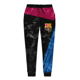 Женские брюки 3D с принтом FC Barca 2018 Creative uniform в Рязани, полиэстер 100% | прямой крой, два кармана без застежек по бокам, с мягкой трикотажной резинкой на поясе и по низу штанин. В поясе для дополнительного комфорта — широкие завязки | fc | fc barcelona | fcb | барселона | спорт | спортивные | фк | футбол | футбольный клуб