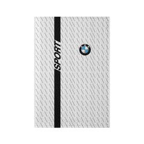 Обложка для паспорта матовая кожа с принтом BMW 2018 White Sport в Рязани, натуральная матовая кожа | размер 19,3 х 13,7 см; прозрачные пластиковые крепления | Тематика изображения на принте: bmw | автомобильные | бмв | машины