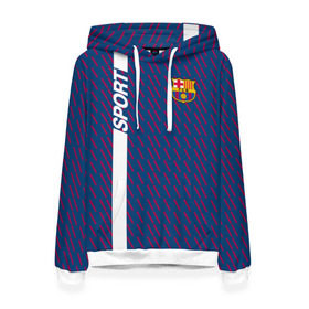 Женская толстовка 3D с принтом FC Barca 2018 Creative uniform в Рязани, 100% полиэстер  | двухслойный капюшон со шнурком для регулировки, мягкие манжеты на рукавах и по низу толстовки, спереди карман-кенгуру с мягким внутренним слоем. | fc | fc barcelona | fcb | барселона | спорт | спортивные | фк | футбол | футбольный клуб