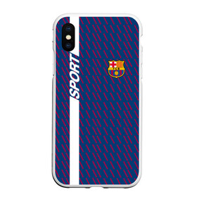 Чехол для iPhone XS Max матовый с принтом FC Barca 2018 Creative uniform в Рязани, Силикон | Область печати: задняя сторона чехла, без боковых панелей | Тематика изображения на принте: fc | fc barcelona | fcb | барселона | спорт | спортивные | фк | футбол | футбольный клуб