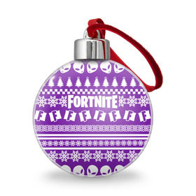 Ёлочный шар с принтом Свитер Fortnite в Рязани, Пластик | Диаметр: 77 мм | 2020 | christmas | fortnite | happy new year | llama | marry christmas | new year | snow | winter | новогодний | новый год | снег | фортнайт