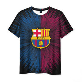 Мужская футболка 3D с принтом FC Barca 2018 Creative uniform в Рязани, 100% полиэфир | прямой крой, круглый вырез горловины, длина до линии бедер | fc | fc barcelona | fcb | барселона | спорт | спортивные | фк | футбол | футбольный клуб