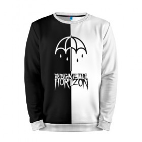 Мужской свитшот 3D с принтом Bring Me the Horizon в Рязани, 100% полиэстер с мягким внутренним слоем | круглый вырез горловины, мягкая резинка на манжетах и поясе, свободная посадка по фигуре | bmth | bring me the horizon | бмтх | бринг ми зе хоризон | достань для меня горизон