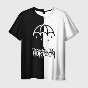 Мужская футболка 3D с принтом Bring Me the Horizon в Рязани, 100% полиэфир | прямой крой, круглый вырез горловины, длина до линии бедер | bmth | bring me the horizon | бмтх | бринг ми зе хоризон | достань для меня горизон