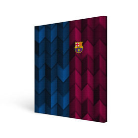 Холст квадратный с принтом FC Barca 2018 Creative uniform в Рязани, 100% ПВХ |  | fc | fc barcelona | fcb | барселона | спорт | спортивные | фк | футбол | футбольный клуб