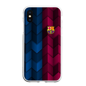 Чехол для iPhone XS Max матовый с принтом FC Barca 2018 Creative uniform в Рязани, Силикон | Область печати: задняя сторона чехла, без боковых панелей | Тематика изображения на принте: fc | fc barcelona | fcb | барселона | спорт | спортивные | фк | футбол | футбольный клуб