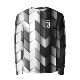 Мужской лонгслив 3D с принтом Juventus 2018 Geometry Sport в Рязани, 100% полиэстер | длинные рукава, круглый вырез горловины, полуприлегающий силуэт | fc | juventus | спорт | спортивные | фк | футбол | футбольный клуб | ювентус