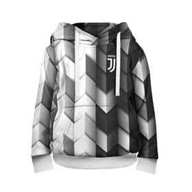 Детская толстовка 3D с принтом Juventus 2018 Geometry Sport в Рязани, 100% полиэстер | двухслойный капюшон со шнурком для регулировки, мягкие манжеты на рукавах и по низу толстовки, спереди карман-кенгуру с мягким внутренним слоем | fc | juventus | спорт | спортивные | фк | футбол | футбольный клуб | ювентус