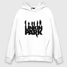 Мужское худи Oversize хлопок с принтом Linkin Park в Рязани, френч-терри — 70% хлопок, 30% полиэстер. Мягкий теплый начес внутри —100% хлопок | боковые карманы, эластичные манжеты и нижняя кромка, капюшон на магнитной кнопке | bennington | chester | linkin park | альтернативный | беннингтон | группа | ленкин | линкин | майк | метал | музыкант | ню | нюметал | парк | певец | рок | рэп | честер | электроник