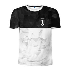 Мужская футболка 3D спортивная с принтом Juventus 2018 Black and White в Рязани, 100% полиэстер с улучшенными характеристиками | приталенный силуэт, круглая горловина, широкие плечи, сужается к линии бедра | Тематика изображения на принте: fc | juventus | спорт | спортивные | фк | футбол | футбольный клуб | ювентус