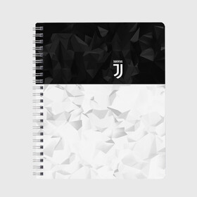 Тетрадь с принтом Juventus 2018 Black and White в Рязани, 100% бумага | 48 листов, плотность листов — 60 г/м2, плотность картонной обложки — 250 г/м2. Листы скреплены сбоку удобной пружинной спиралью. Уголки страниц и обложки скругленные. Цвет линий — светло-серый
 | Тематика изображения на принте: fc | juventus | спорт | спортивные | фк | футбол | футбольный клуб | ювентус